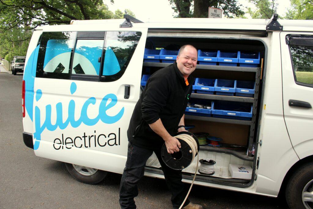 Juice Electrical Van and Greg